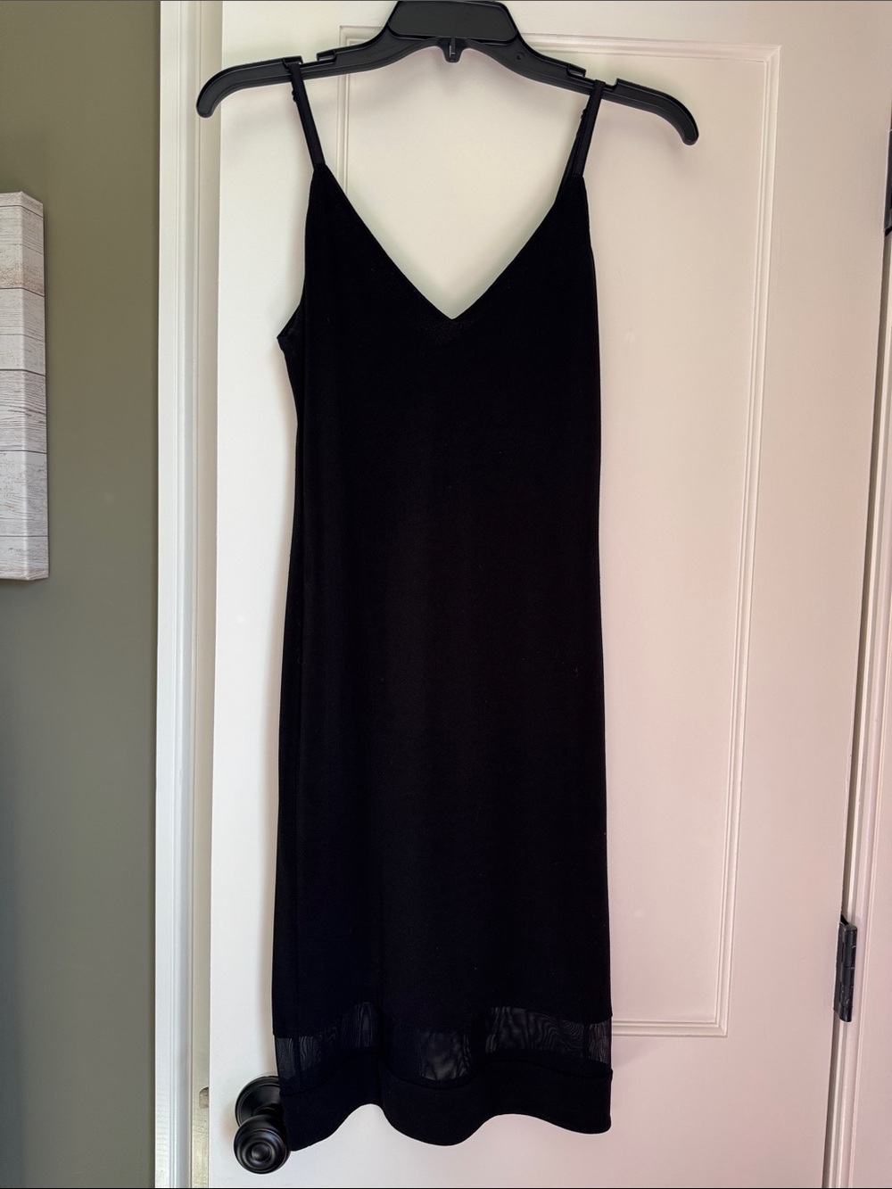 Alice + Olivia Black Midi Slip Dress